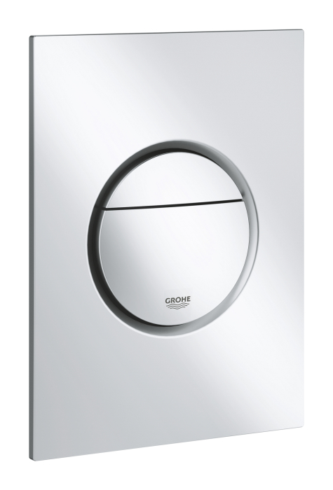 Clapeta WC Grohe 37601P00, Nova Cosmo S, dubla, verticala, 172 x 130 mm, ABS, mat, crom [2]