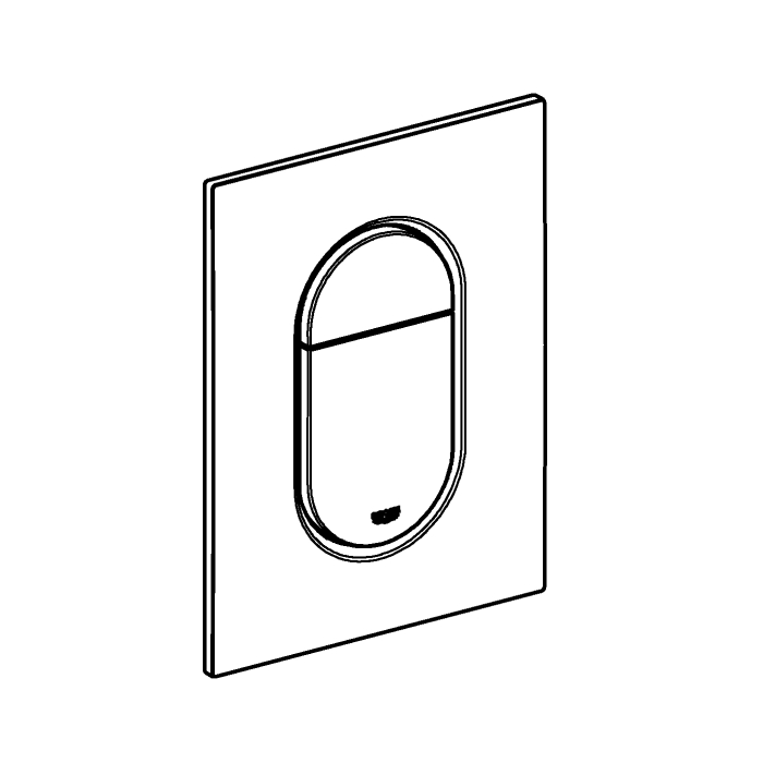 Clapeta WC Grohe 37624DL0, Arena Cosmo, S, dubla, 130 x 172 mm, verticala, mat, cupru [3]