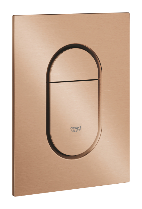 Clapeta WC Grohe 37624DL0, Arena Cosmo, S, dubla, 130 x 172 mm, verticala, mat, cupru [2]