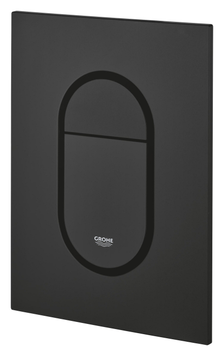 Clapeta WC Grohe 37624KF0, Arena Cosmo S, dubla, verticala, 130 x 172 mm, plastic, mat, negru [3]