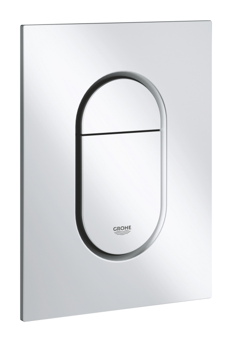 Clapeta WC Grohe 37624P00, Arena Cosmo S, dubla, verticala, 172 x 130 mm, ABS, mat, crom [2]