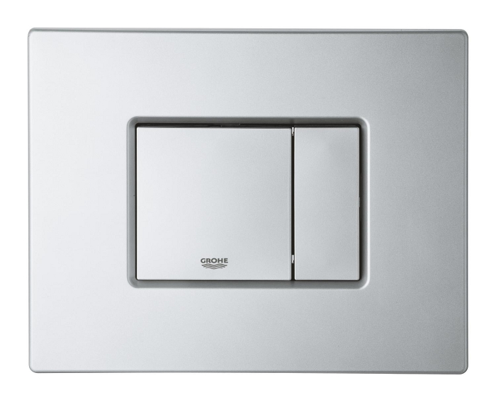 Clapeta WC Grohe 38732BR0, Skate Cosmo, dubla, 156 x 197 mm, verticala, anti-amprenta, ABS, mat, crom [2]