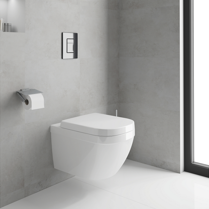 Clapeta WC Grohe 38732KV0, Skate Cosmo, dubla, verticala, 197 x 156 mm, ABS, lucios, negru [9]