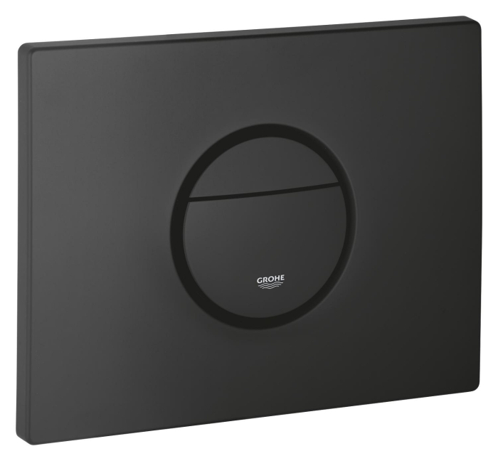 Clapeta WC Grohe 38765KF0, Nova Cosmopolitan, verticala, dubla, 156 x 197 mm, ABS, mat, negru [4]
