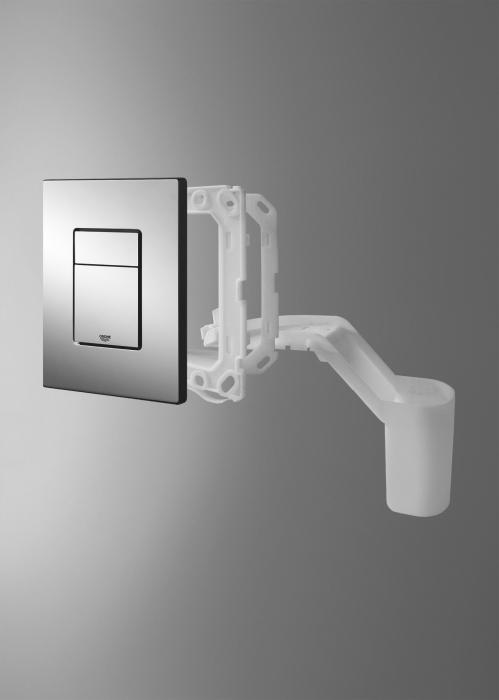 Clapeta WC Grohe 38805000, 156 mm, 197 mm, functie eco, verticala, incastrat pentru tip rezervor, Crom [5]