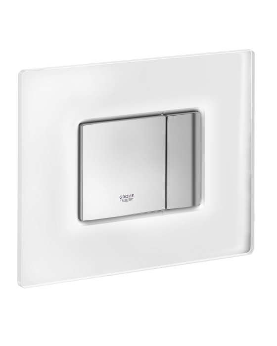 Clapeta WC Grohe 38845MF0, Skate Cosmo, dubla, verticala, 197 x 156 mm, sticla, crom [5]