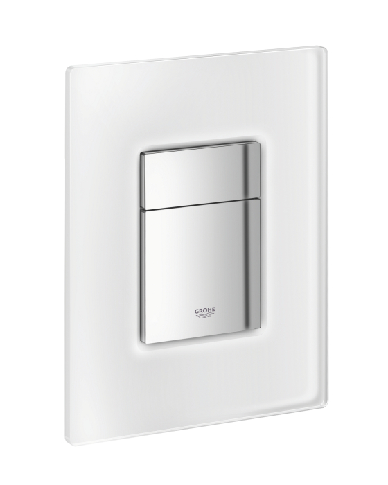 Clapeta WC Grohe 38845MF0, Skate Cosmo, dubla, verticala, 197 x 156 mm, sticla, crom [3]