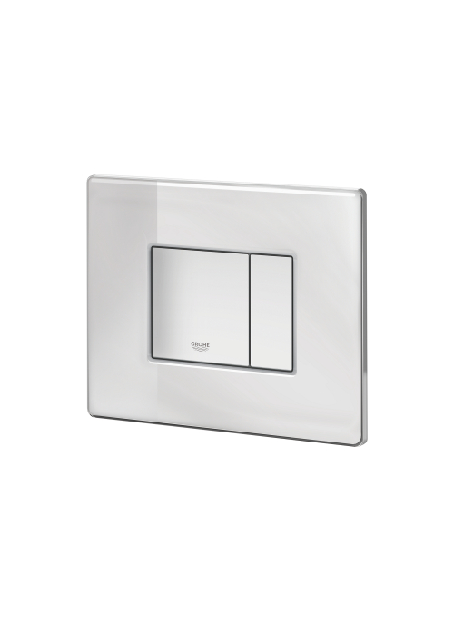 Clapeta WC Grohe 389160A0, Skate Cosmo, dubla, verticala, 197 x 156 mm, sticla/oglinda, alb [6]