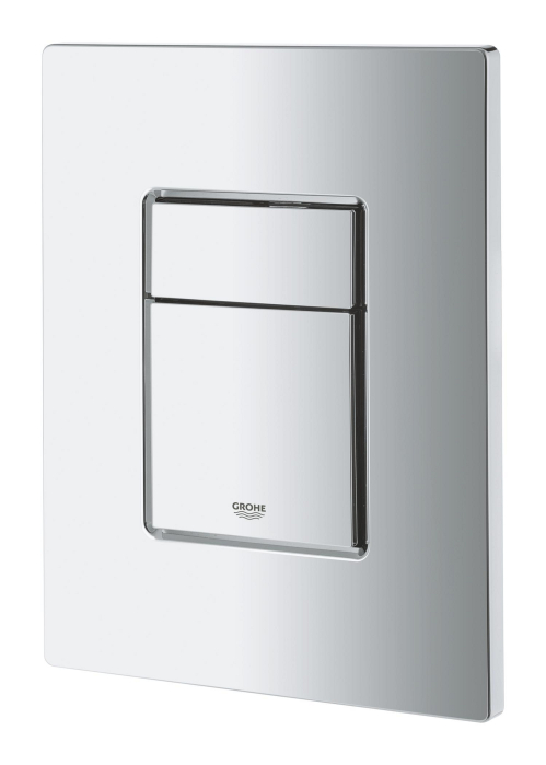 Clapeta WC Grohe 38966000, 156 mm, 197 mm, functie eco, verticala, orizontala, incastrat pentru tip rezervor, Crom [6]