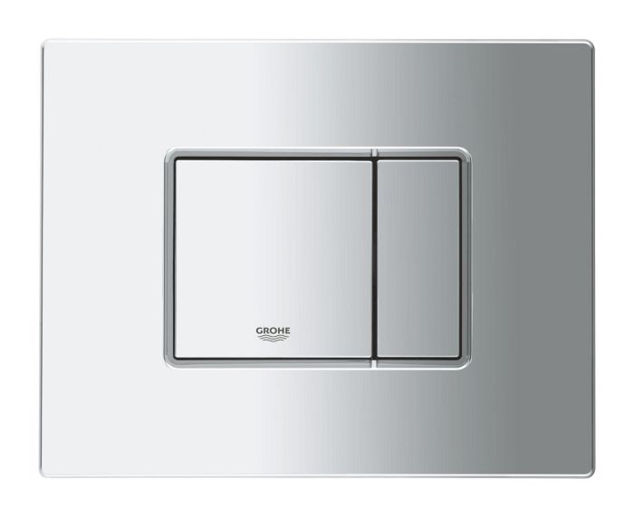 Clapeta WC Grohe 38966000, 156 mm, 197 mm, functie eco, verticala, orizontala, incastrat pentru tip rezervor, Crom [2]