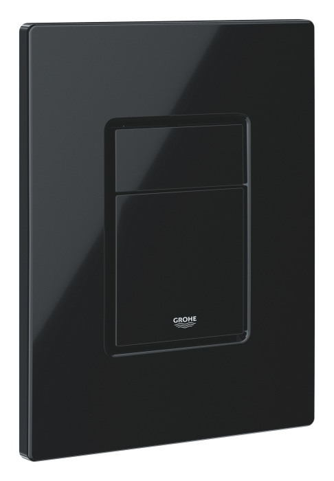Clapeta WC Grohe 38966KV0, Even, dubla, verticala, 197 x 156 mm, ABS, lucios, negru [2]