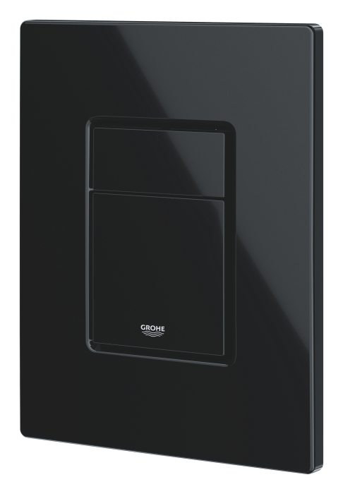 Clapeta WC Grohe 38966KV0, Even, dubla, verticala, 197 x 156 mm, ABS, lucios, negru [3]