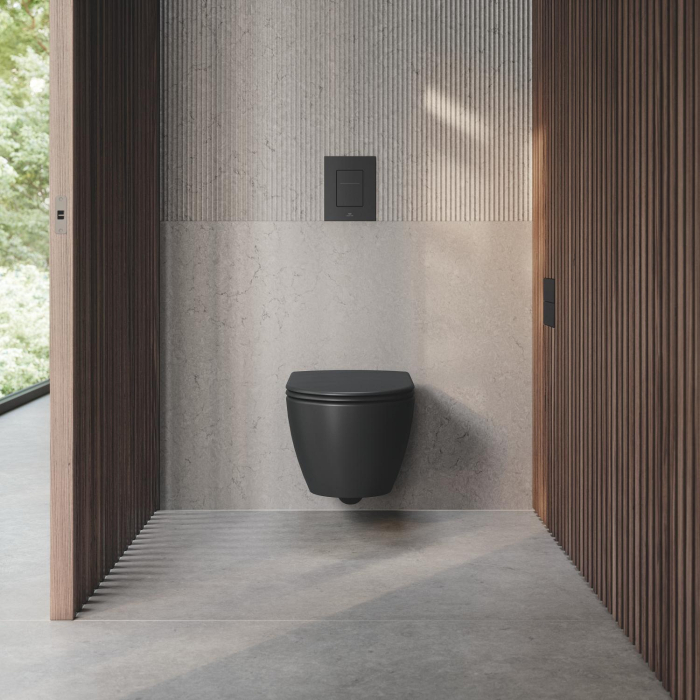 Clapete WC Grohe 104644KF00, SPA Aqua, 160 x 201 cm, touch, auto-flush, baterie, mat, negru [6]