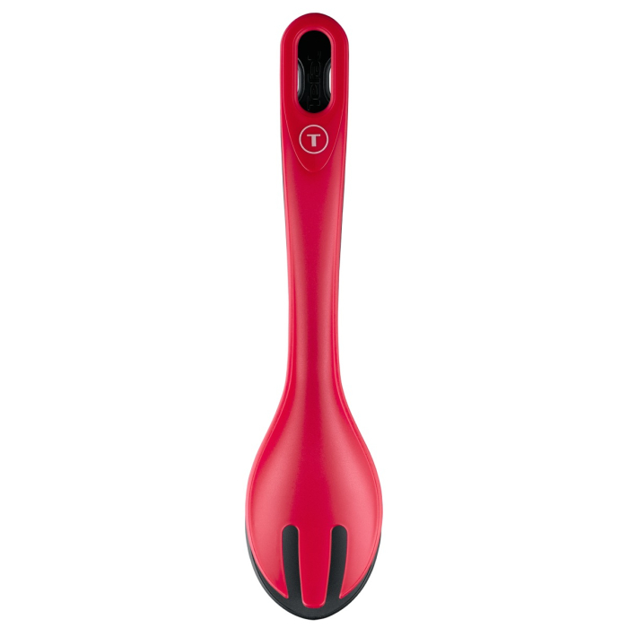 Cleste pentru salata Tefal Ingenio+ K1991434, plastic, sistem de blocare, design stivuibil, compatibilitate cu masina de spalat vase, negru & rosu [9]
