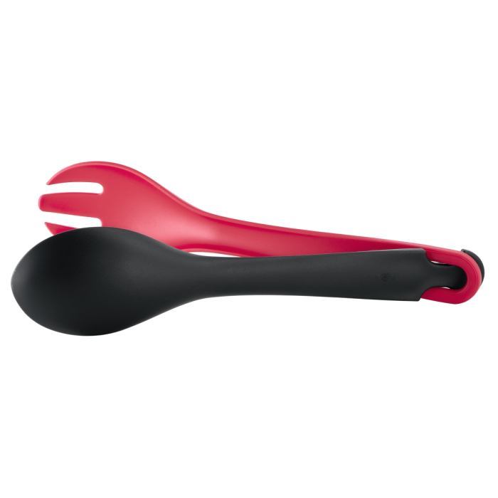 Cleste pentru salata Tefal Ingenio+ K1991434, plastic, sistem de blocare, design stivuibil, compatibilitate cu masina de spalat vase, negru & rosu [12]