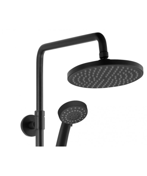 Coloana de dus cu baterie si para de dus monocomanda, negru mat, Ritto Black [5]