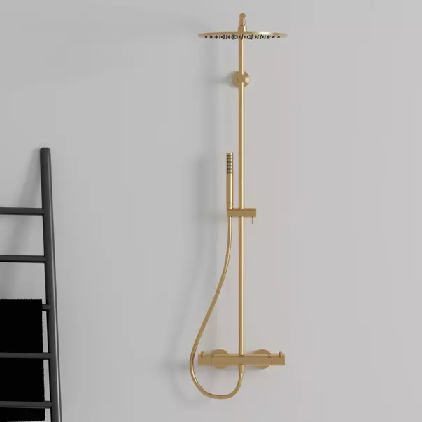 Coloana de dus cu baterie termostatata auriu periat Ideal Standard Ceratherm T125 [2]