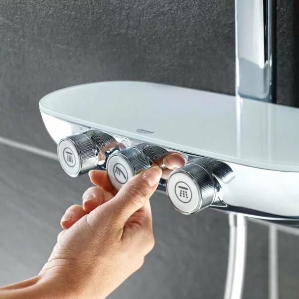 Coloana de dus cu baterie termostatata Grohe RainShower System SmartControl 360 Duo [8]