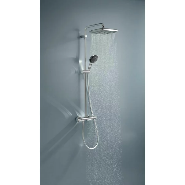 Coloana de dus cu baterie termostatata Grohe Vitalio Start Cube 250 crom lucios [7]