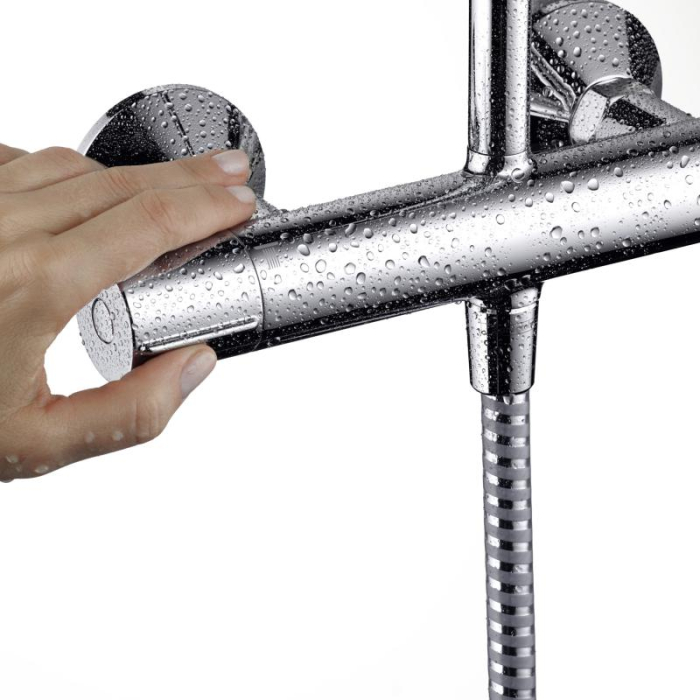 Coloana de dus cu baterie termostatata Hansgrohe Vernis Blend 200 cu 2 functii [6]