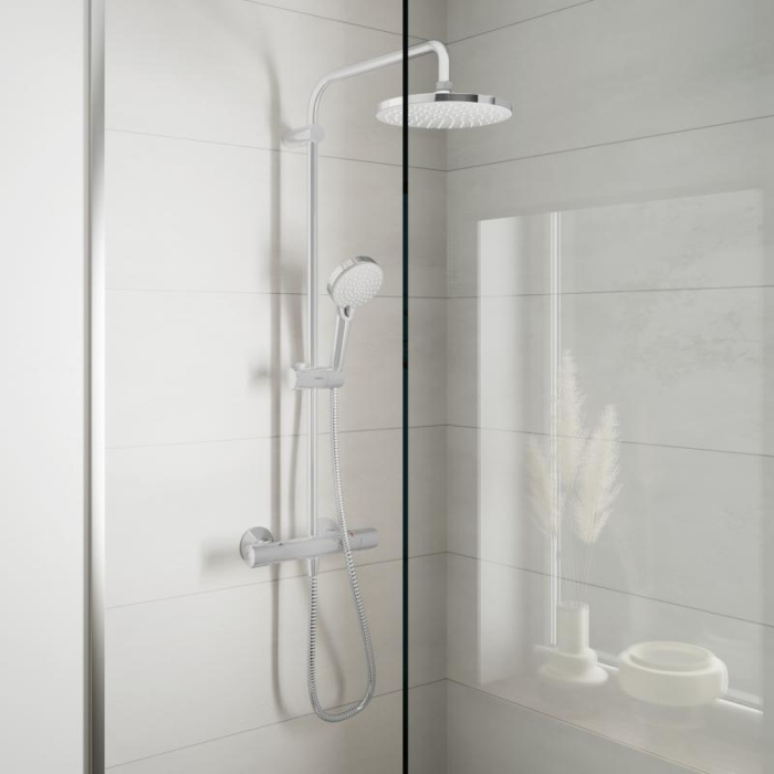 Coloana de dus cu baterie termostatata Hansgrohe Vernis Blend 200 cu 2 functii [11]