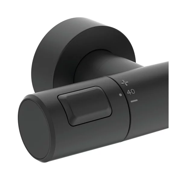 Coloana de dus cu baterie termostatata negru mat Ideal Standard IdealRain Ceratherm T25 furtun dus 160 cm [4]