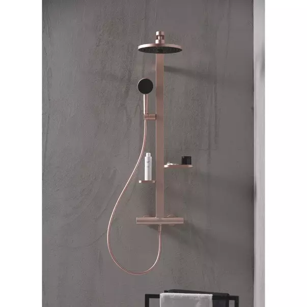 Coloana de dus cu baterie termostatata rose mat Ideal Standard Alu+ [5]