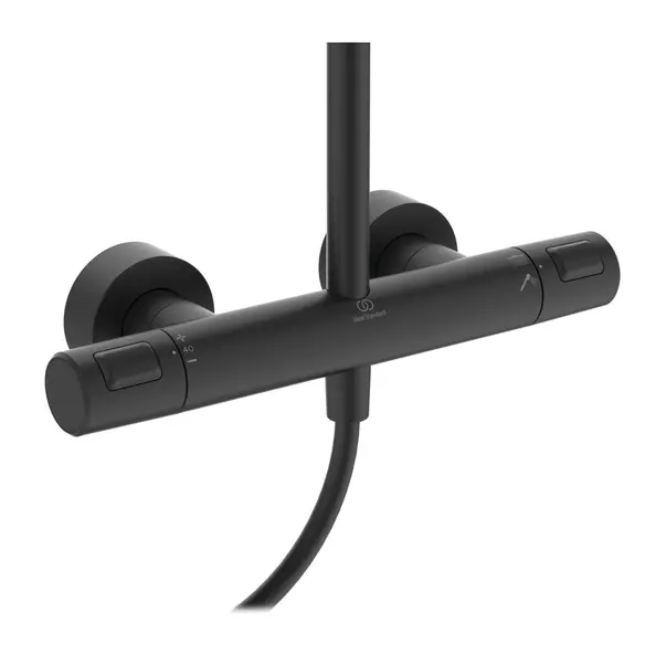 Coloana de dus cu termostat Ideal Standard Ceratherm T25 negru mat palarie 1 functie [7]