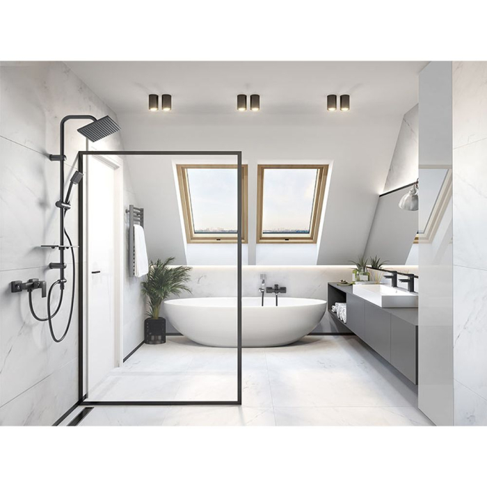 Coloana de dus culoare negru mat Ferro, Squerto Lux [3]