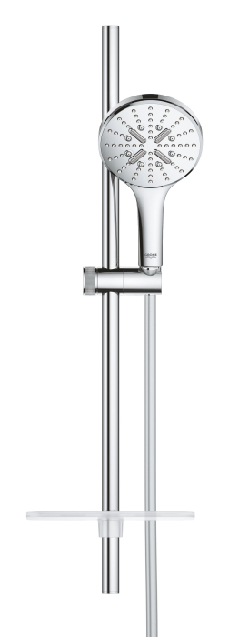 Coloana de dus Grohe 26575000, dus SmartActive 130, montaj aparent, numar functii para dus 3, lungime furtun m 1.5, crom [3]