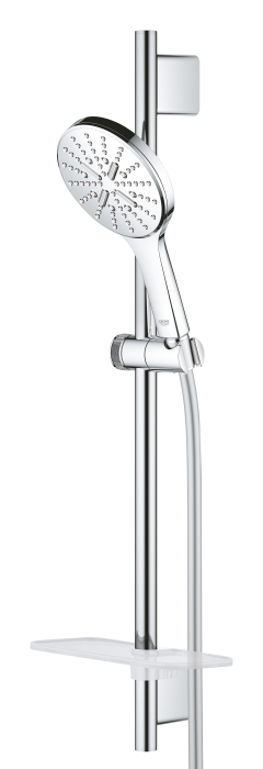 Coloana de dus Grohe 26575000, dus SmartActive 130, montaj aparent, numar functii para dus 3, lungime furtun m 1.5, crom [4]