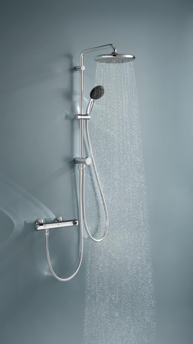 Coloana de dus Grohe 26680001, dus Vitalio Start 250, montaj aparent, numar functii para dus 2, crom [2]