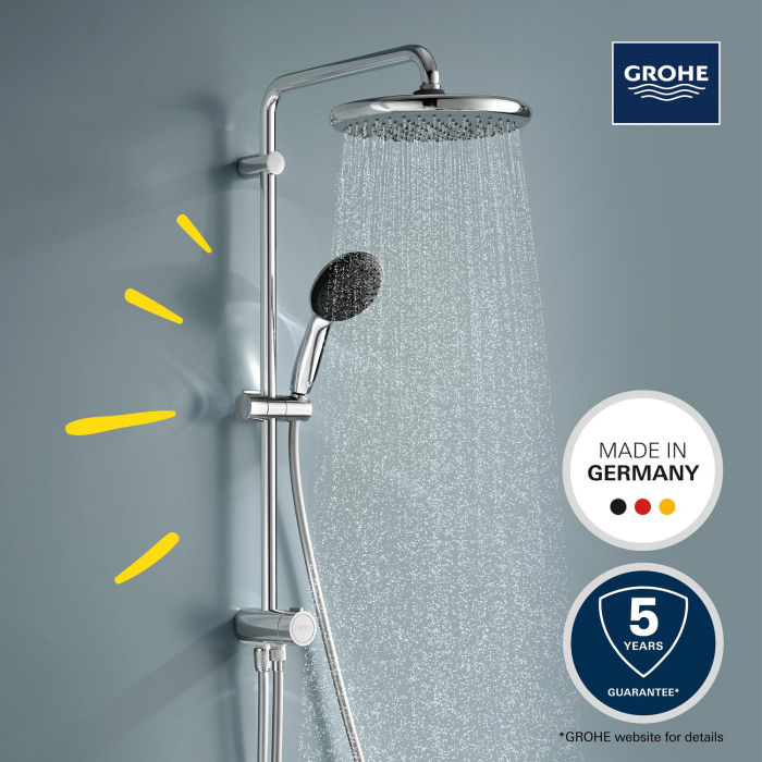 Coloana de dus Grohe 26680001, dus Vitalio Start 250, montaj aparent, numar functii para dus 2, crom [13]