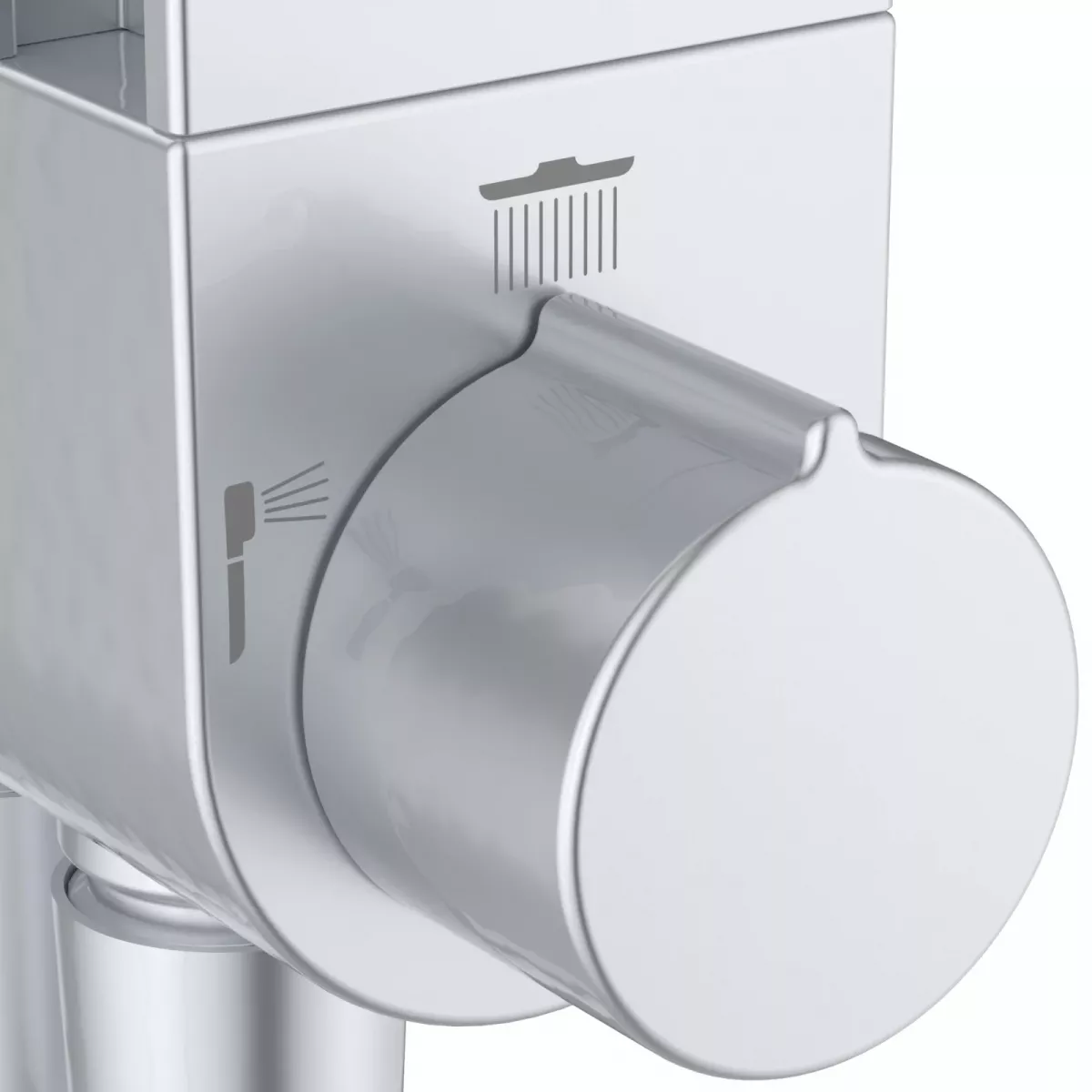 Coloana de dus Ideal Standard Alu+, 1100 mm, dus fix 260 mm, 1 functie, mat, crom, BD585SI [6]