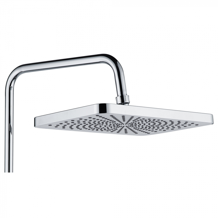 Coloana de dus La Brocca BBS002, 4 functii, Din Alama, usor de montat, jet reglabil, Afisaj electronic, materiale premium, Presiune ridicata, Dus fix cu functie ploaie, Functie bideu, Argintiu [5]