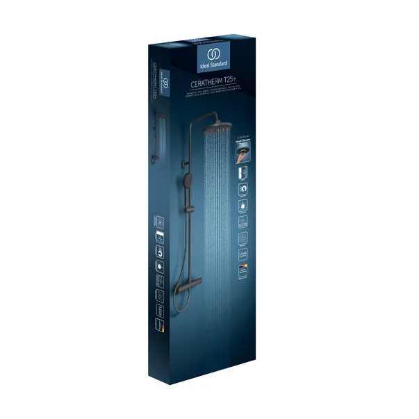 Coloana de dus termostatata negru mat Ideal Standard Ceratherm T25+ [2]