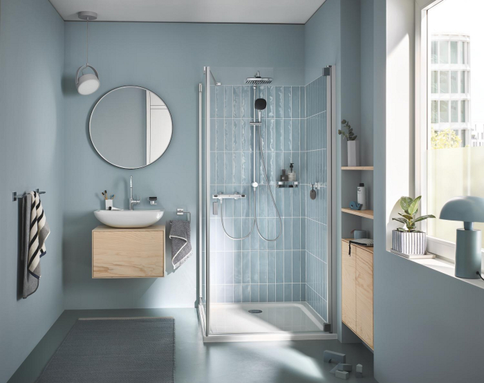 Coloana dus Grohe 26986001, 1.5 m, 110 mm, 1136 mm, 250 mm, 2 functii para dus, 1/2 conexiune furtun, Crom [16]