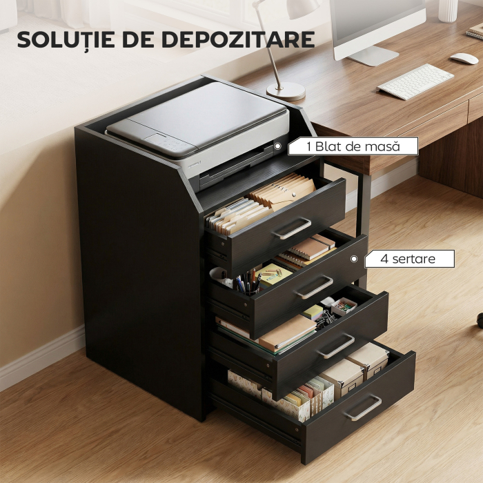  comoda birou,comoda birou cu roti, comoda documente, comoda pe roti, comoda cu sertare, mobilier birou [4]