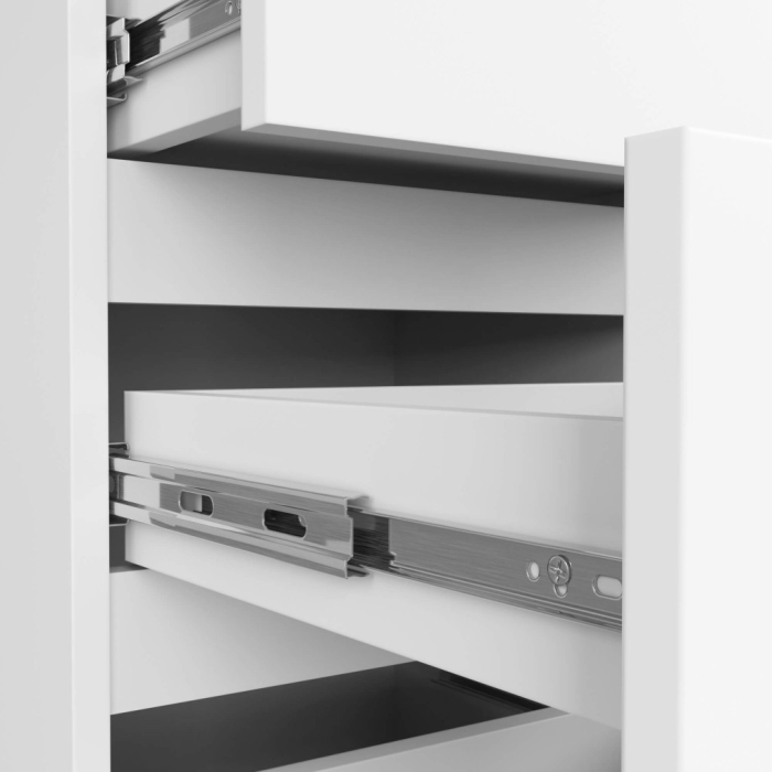 Comoda cu 4 sertare, PAL laminat 16mm, 40x35x74 cm, alb [4]