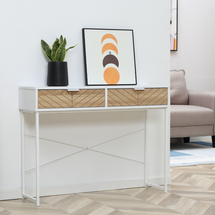  Consola Moderna Alba - 2 Sertare, 100×30×75 cm [2]