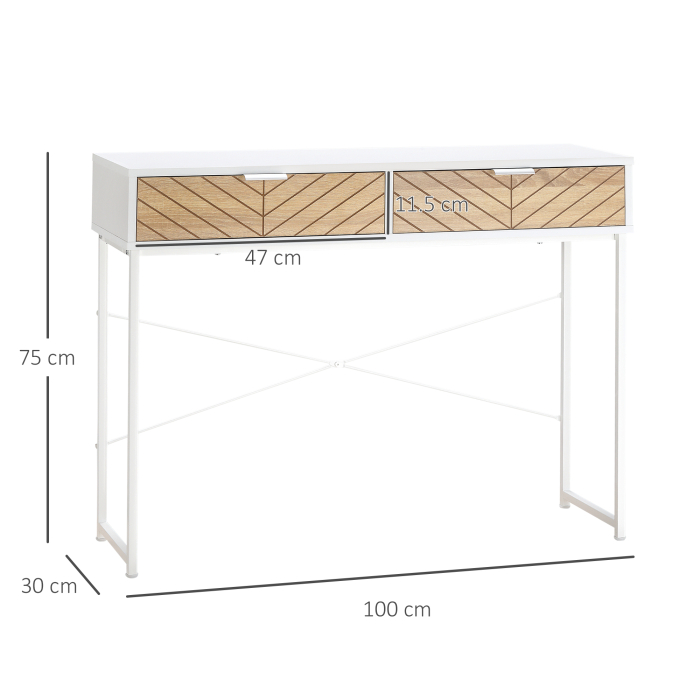  Consola Moderna Alba - 2 Sertare, 100×30×75 cm [3]