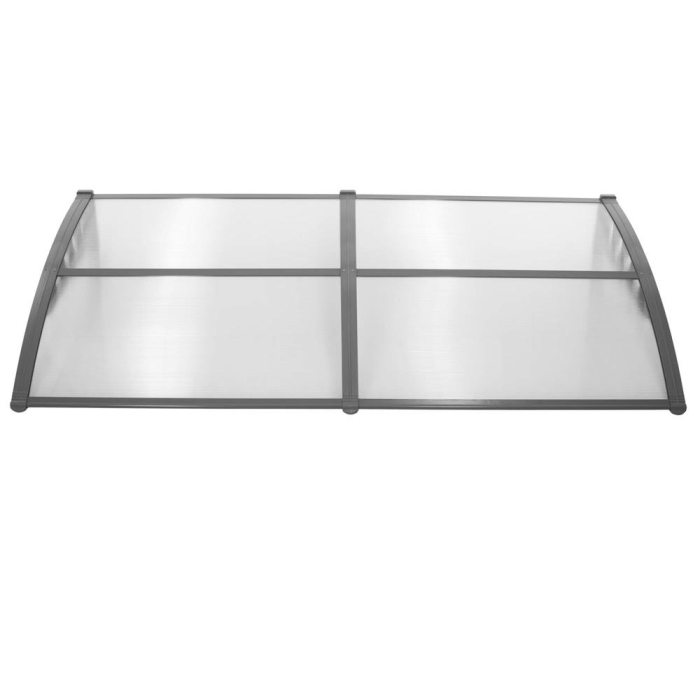 Copertina dubla protectie usa si fereastra, policarbonat cu protectie UV, 200 x 100 cm, gri transparent [16]
