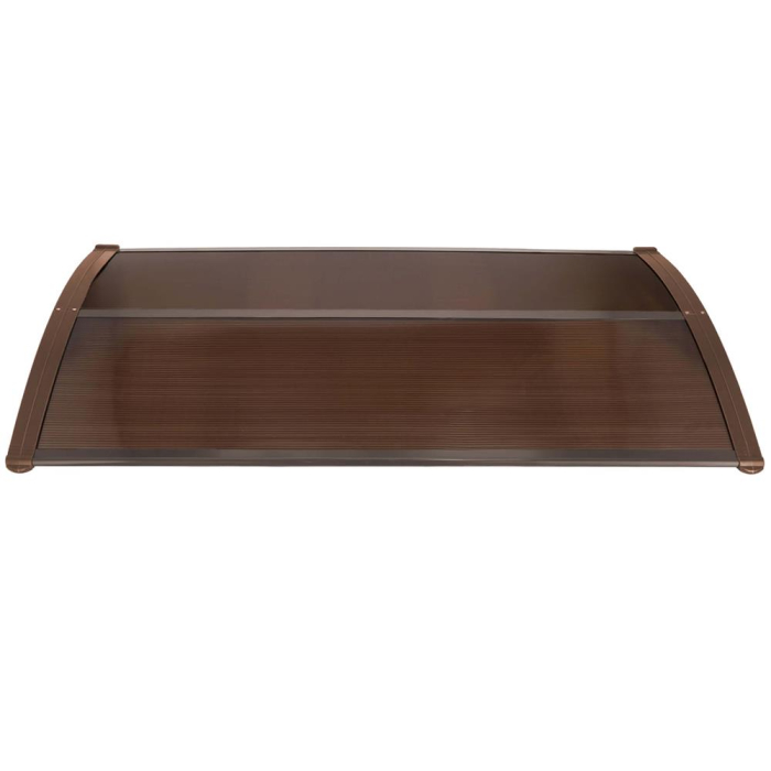 Copertina protectie usa si fereastra, policarbonat cu protectie UV, 120 x 80 cm, maro transparent [17]