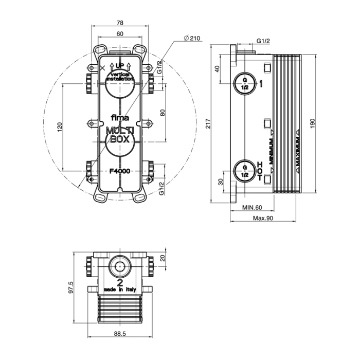 Corp încastrat, FIMA Carlo Frattini, Fimamultibox [2]