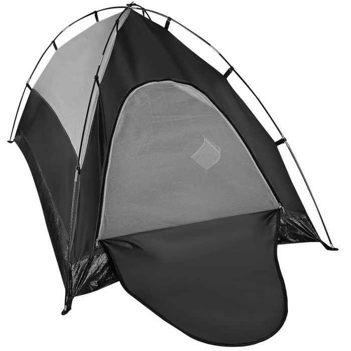 Cort camping 2 persoane, cu plasa anti-insecte, impermeabil 1000 mm, 260x120x100 cm, verde [4]