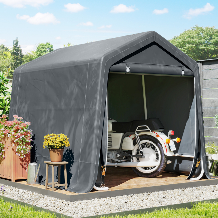  Cort Garaj 240×200×202 cm - Exterior pentru Biciclete & Moto [2]
