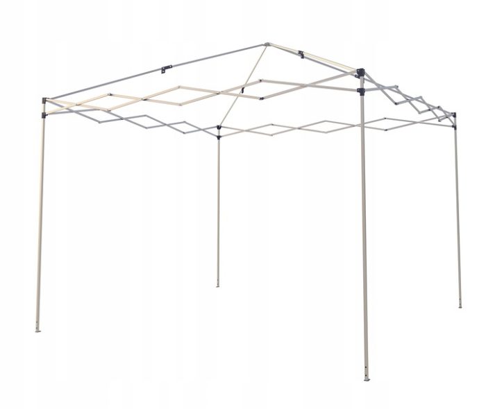 Pavilion gradina pliabil pop-up 300x300 cm cu 4 pereti laterali, Oxford 210D impermeabil, inaltime reglabila 3 trepte, gri [10]