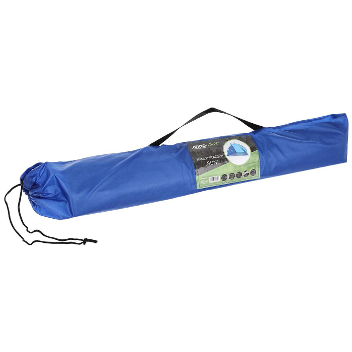 Cort plaja pentru 2 persoane, cu protectie UV si podea izolanta, 200x100x105 cm, albastru [5]