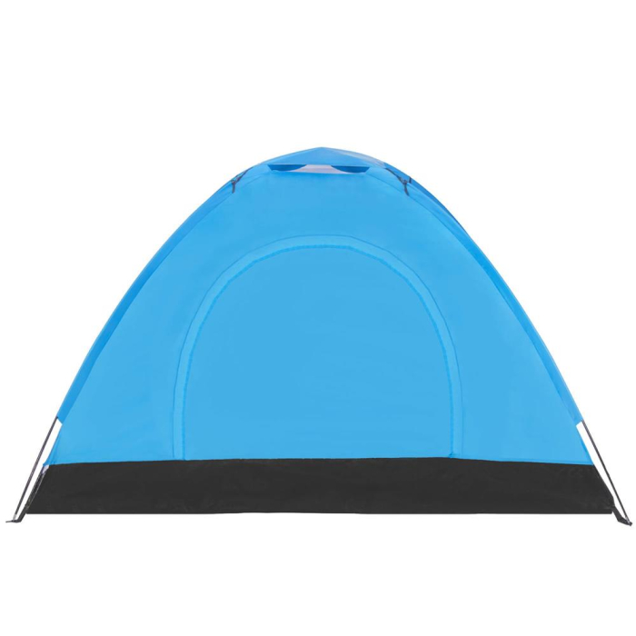 Cort camping 2 persoane impermeabil protectie uv poliester, 200x150x110 cm, compact, albastru [8]