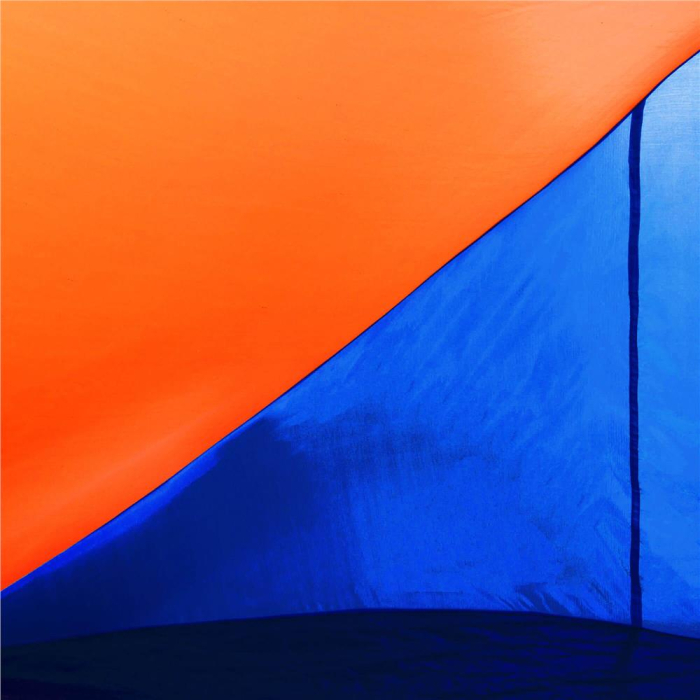Cort plaja si picnic semi-deschis Sersimo, protectie UV, 200x120x110cm, portocaliu [5]